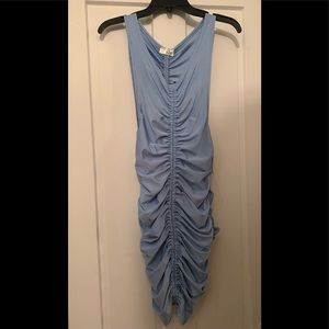 New BV2 Light Blue Ruched Dress